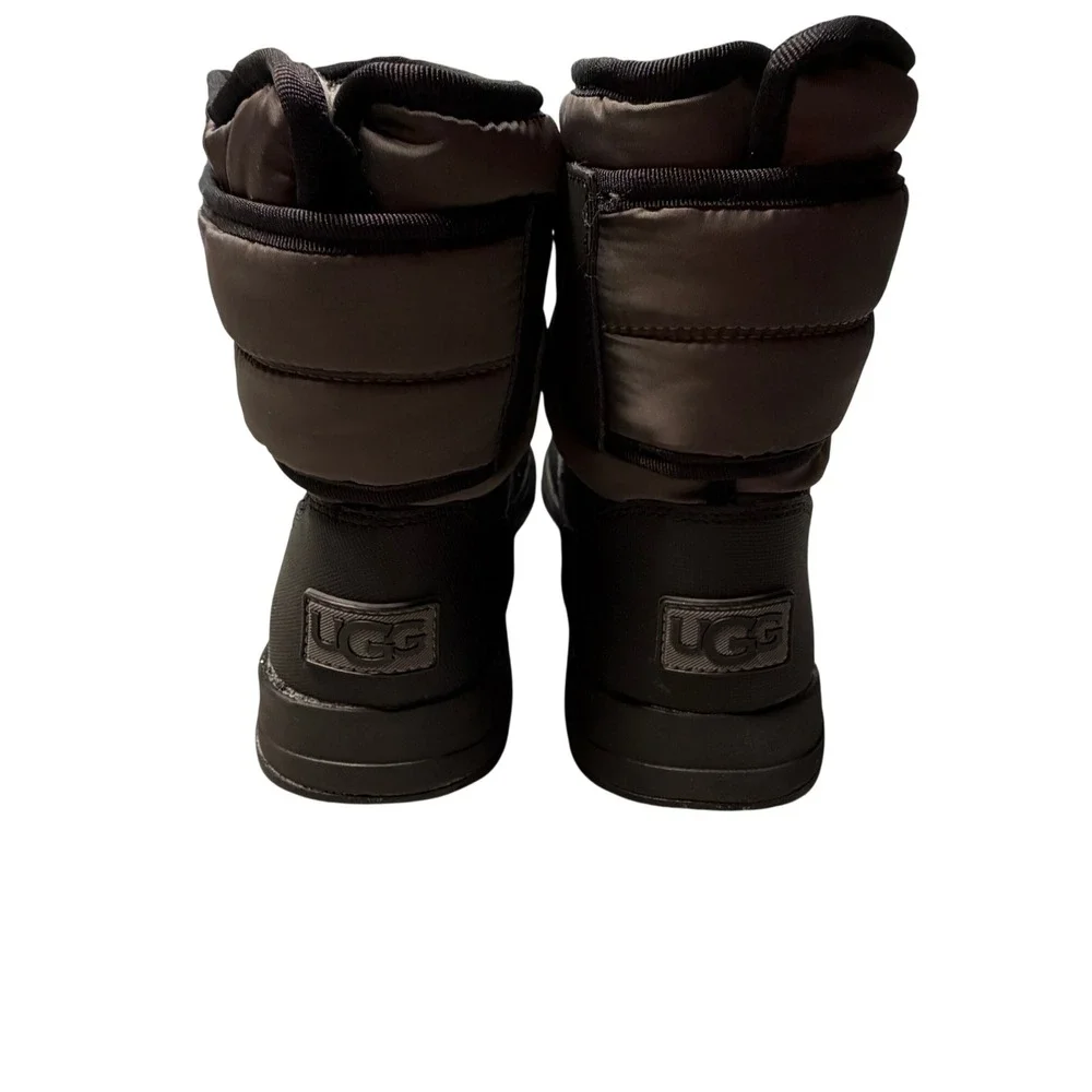 UGG Kids Toty Weather Waterproof Snow Boots Black Grey 1122371K Size 6